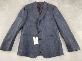 PAUL SMITH GENT'S TAILORED FIT 2 BUTTON JACKET. SIZE: 40/50, MADE FROM: 54.1 WOOL 36.7 SILK 9.2 LINEN. RRP: £745