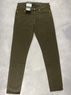 PAUL SMITH MEN'S TAPERED FIT JEAN. SIZE: 30, MADE FROM: 98% COTTON 2% ELASTANE - WOVEN PFD 9.5OZ. RRP: £100