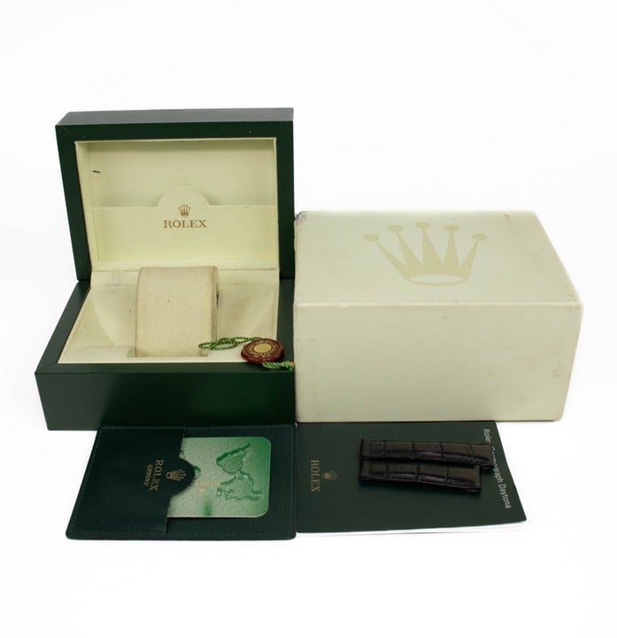 Rolex Empty Watch Box with Spare Watch Straps  (VAT Only Payable on Buyers Premium)