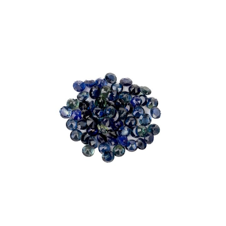 20.22ct Sapphire Faceted Round-cut Parcel of Gemstones, 4mm