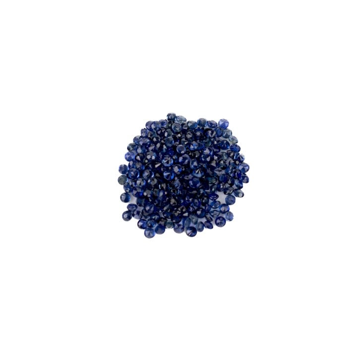 7.53ct Sapphire Faceted Round-cut Parcel of Gemstones, 1.75mm