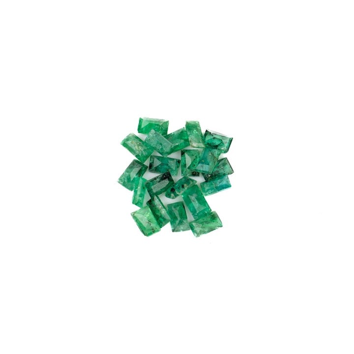 4.52ct Emerald Faceted Octagon-cut Parcel of Gemstones, 5x3mm