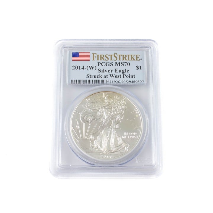 Silver .999 Eagle 2014 1oz One American Dollar Coin featuring Lady Liberty, 40mm, 31.1g. In Sealed Box (VAT Only Payable on Buyers Premium)