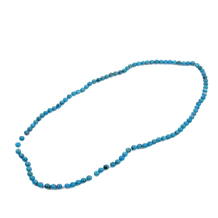 Turquoise Natural Arizona String Beads, 4mm, 40.7cm, 8.2g