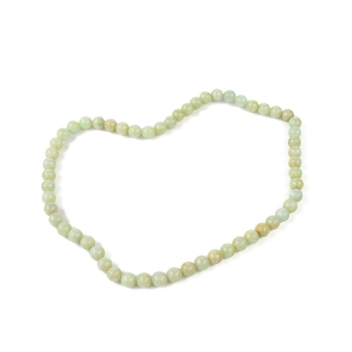 Jadeite Natural String Beads, 7.5mm, 40.7cm, 37g