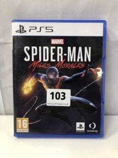 PLAYSTATION 5 MARVEL SPIDER-MAN MILES MORALES CONSOLE GAME