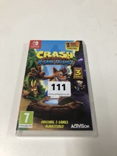 NINTENDO SWITCH CRASH BANDICOOT N SANE TRILOGY CONSOLE GAME