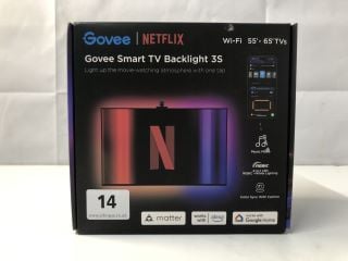 GOVEE SMART TV BACKLIGHT 3S - WI-FI FOR 55"-65" TVS - RRP.£55 (SEALED)