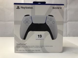 SONY PLAYSTATION 5 DUAL SENSE WIRELESS CONTROLLER - WHITE - RRP.£44