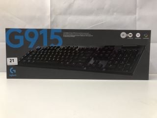 LOGITECH G915 LIGHTSPEED WIRELESS RGB MECHANICAL GAMING KEYBOARD - RRP.£229