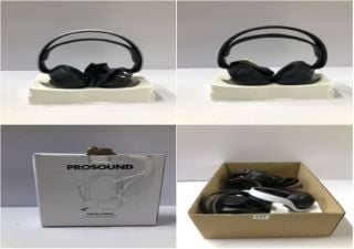 BOX OF HEADSETS TO INC SONY PLAYSTATION PULSE 3D WIRELESS GAMING HEADSET