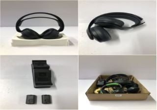 BOX OF HEADSETS TO INC SONY PLAYSTATION PULSE 3D WIRELESS GAMING HEADSET