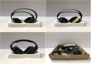 BOX OF HEADSETS TO INC SONY PLAYSTATION PULSE 3D WIRELESS GAMING HEADSET