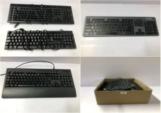 BOX OF VARIOUS KEYBOARDS