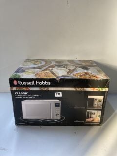 RUSSELL HOBBS CLASSIC STAINLESS STEEL COMPACT DIGITAL MICROWAVE