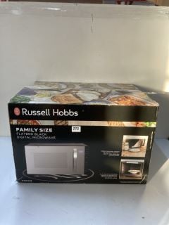 RUSSELL HOBBS FAMILY SIZE FLATBED BLACK DIGITAL MICROWAVE