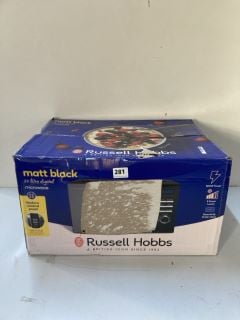 RUSSELL HOBBS MATT BLACK MICROWAVE