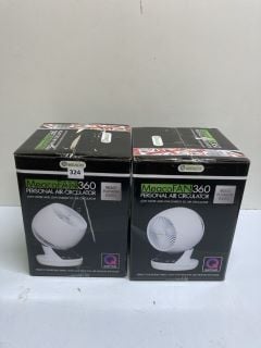 2 X MEACOFAN 360 PERSONAL AIR CIRCULATOR