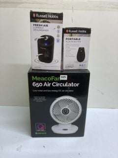 3 X ITEMS TO INC MEACOFAN 650 AIR CIRCULATOR