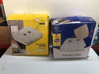 2 X ELECTRIC BLANKETS TO INC ZANUSSI DOUBLE ELECTRIC MATTRESS