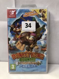 NINTENDO SWITCH DONKEY KONG COUNTRY TROPICAL FREEZE CONSOLE GAME (SEALED)