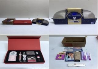 BOX OF ITEMS INC. CUTEX CARE CONDITION NAILS & CUTICLES & NIVEA FEEL REJUVENATED ADVANCED ANTI-AGE SKINCARE GIFT SET