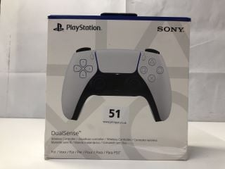 SONY PLAYSTATION 5 DUAL SENSE WIRELESS CONTROLLER - WHITE - RRP.£44