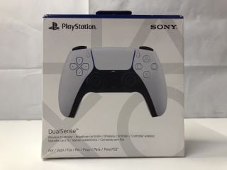 SONY PLAYSTATION 5 DUAL SENSE WIRELESS CONTROLLER - WHITE - RRP.£44 (SEALED)