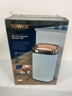 TOWER ROSE GOLD EDITION 58 LITRE SQUARE SENSOR BIN