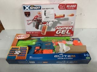 2 X TOY GUNS INC ZURU X-SHOT HYPER GEL TRACE FIRE