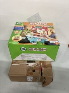 2 X KIDS TOYS INC LEAP FROG SCOOP & LEARN ICE CREAM CART