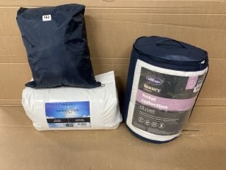 3 X BEDROOM ITEMS INC SILENT NIGHT LUXURY HOTEL COLLECTION DUVET