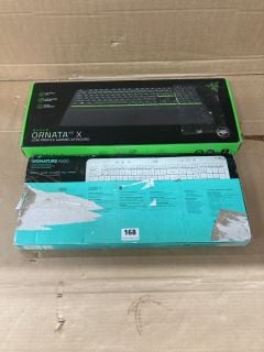 2 X KEYBOARDS INC RAZER ORNATA V3 X LOW PROFILE GAMING KEYBOARD