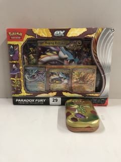 2 X POKEMON TRADING CARDS INC PARADOX FURY PREMIUM COLLECTION