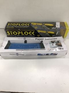 2 X ITEMS INC STOPLOCK STEERING WHEEL IMMOBILISER