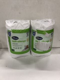 2 X SILENTNIGHT ANTI-ALLERGY DUVET