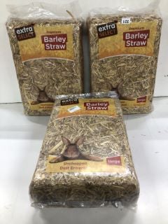 3 X EXTRA SELECT PREMIUM BARLEY STRAW