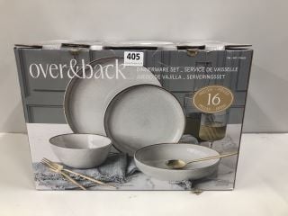 OVER AND BACK DINNERWARE SET