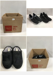 BOX OF MEN'S SHOES & SANDALS