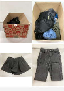 BOX OF WOMEN'S CLOTHING IN VARIOUS SIZES & DESIGNS