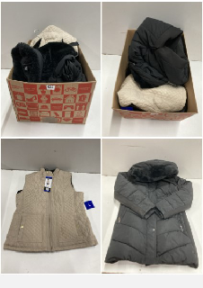 BOX OF ITEMS TO INC ANDREW MARC LADIES JACKET SIZE MEDIUM