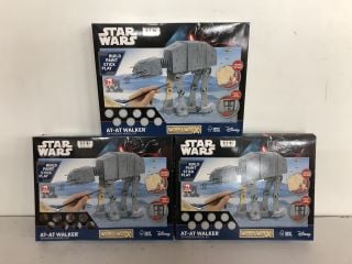 3 X STAR WARS AT-AT WALKER 3D WOODEN MODEL KIT