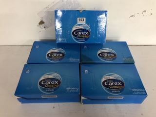 QTY OF CUSSONS CAREX COMPLETE LENS WIPES