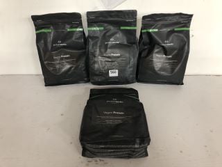 4 X PROTEIN WORKS VEGAN PROTEIN (BB: 08/24)