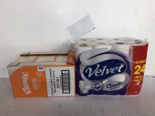 2 X PACKS OF TOILET PAPER & TISSUES