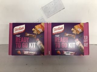 2 X SLIMFAST 7 DAY READY TO GO KIT (BB:11/24)