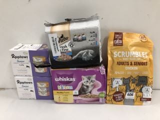 QTY OF CAT FOOD INC SCRUMBLES ADULTS & SENIORS (BB:11/24)