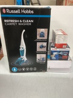 4 X ITEMS INC RUSSELL HOBBS REFRESH AND CLEAN CARPET WASHER