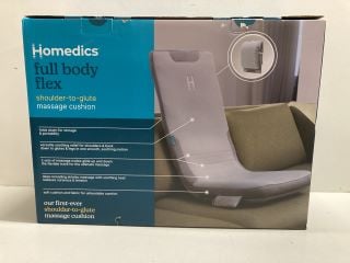 HOMEDICS FULL BODY FLEX SHOULDER TO GLUTE MASSAGE CUSHION