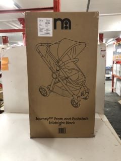 MOTHERCARE JOURNEY PRAM & PUSHCHAIR IN MIDNIGHT BLACK - RRP £299